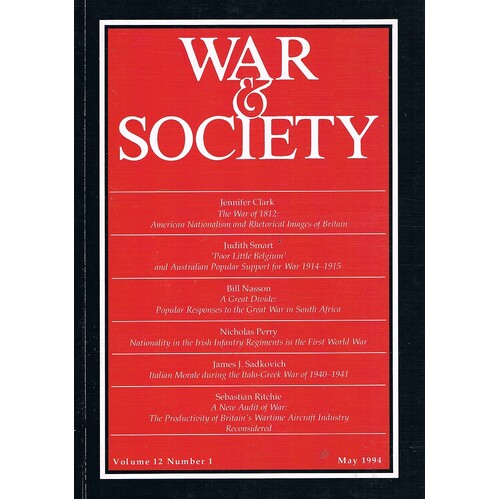 War And Society
