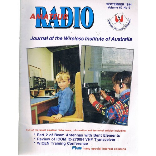 Amateur Radio. Journal Of The Wireless Institute Of Australia
