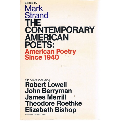 The Contemporary American Poets. American Poetry Since 1940