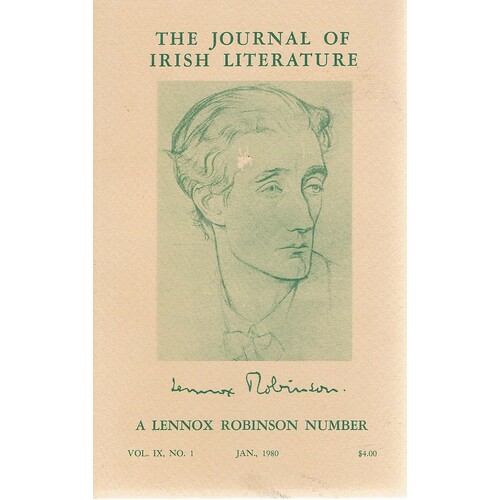 The Journal Of Irish Literature. Vol. 1X. No. 1. Jan 1980