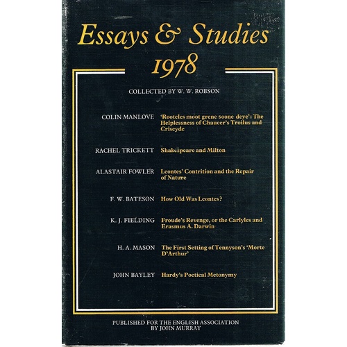 Essays And Studies 1978