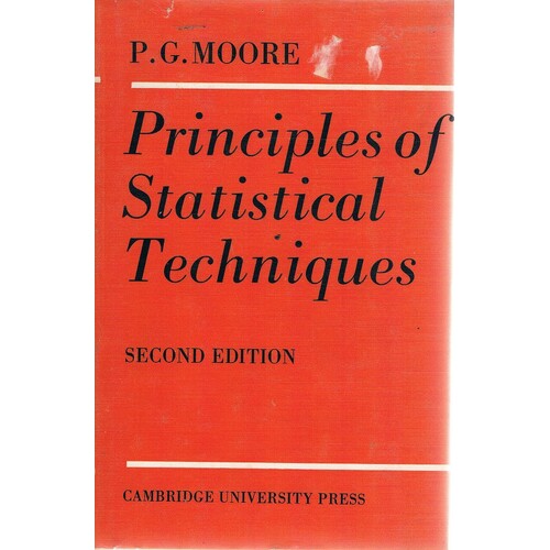 Principles Of Statistical Techniques