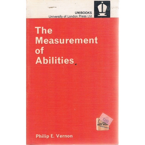 The Measurement Of Abilities