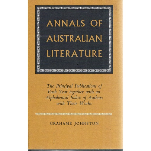 Annals Of Australian Literature