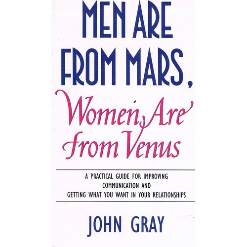 Men Are From Mars, Women Are From Venus