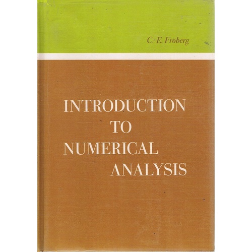 Introduction To Numerical Analysis