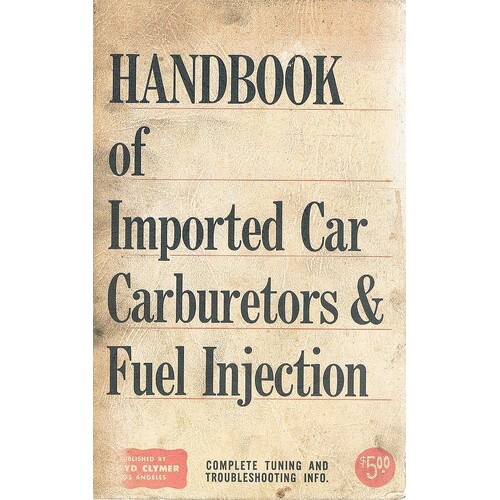 Handbook Of Imported Car Carburetors & Fuel Injection