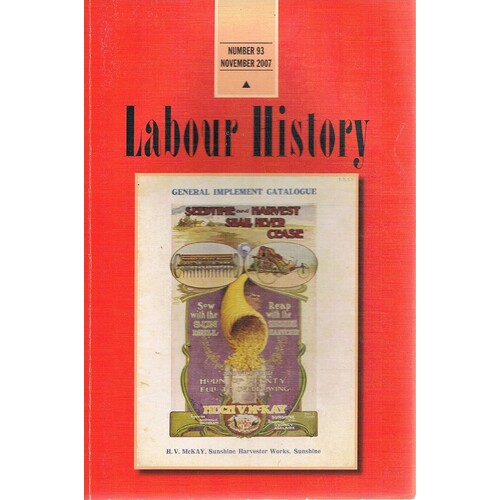 Labour History. Number 93, November 2007