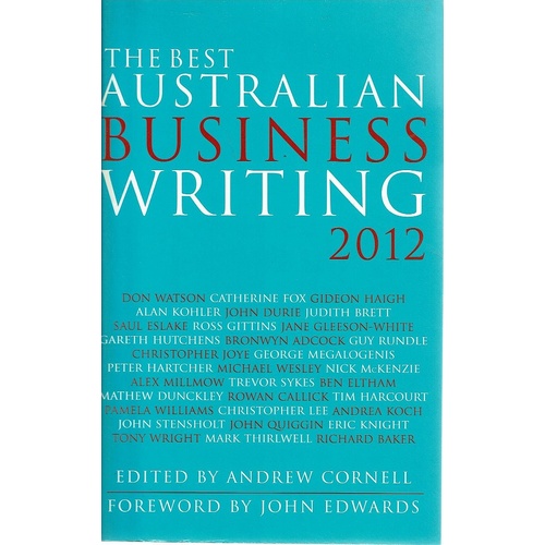 The Best Australian Business Writing 2012