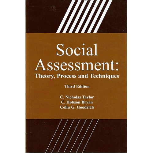 Social Assessment. Theory, Process And Techniques