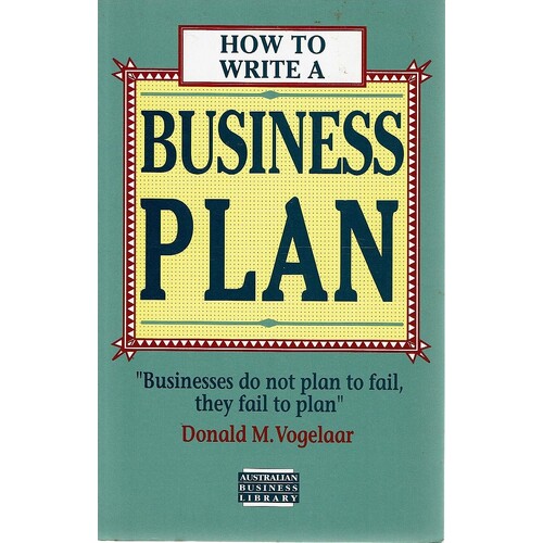 How To Write A Business Plan