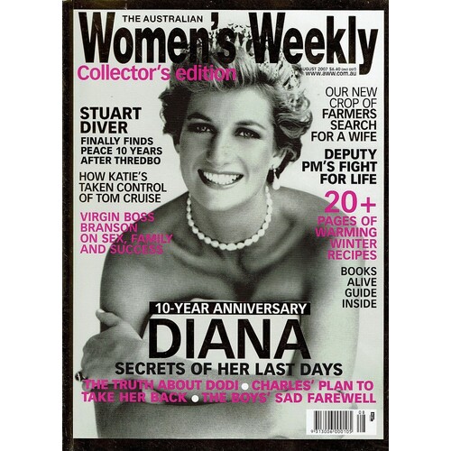 The Australian Women's Weekly. 10 Year Anniversary , Diana Secrets Of Her Last Days