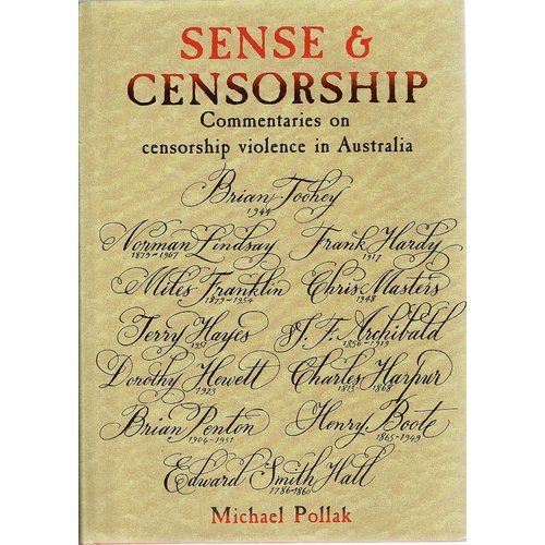 Sense And Censorship. Commentaries On Censorship Violence In Australia