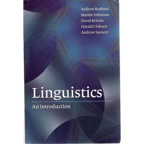Linguistics. An Introduction