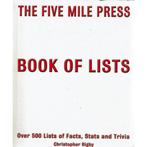 The Five Mile Press Book Of Lists