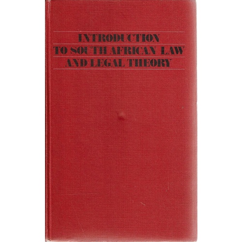 Introduction To South African Law And Legal Theory