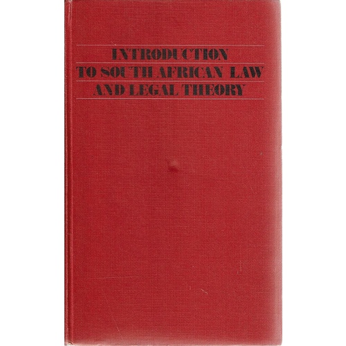 Introduction To South African Law And Legal Theory