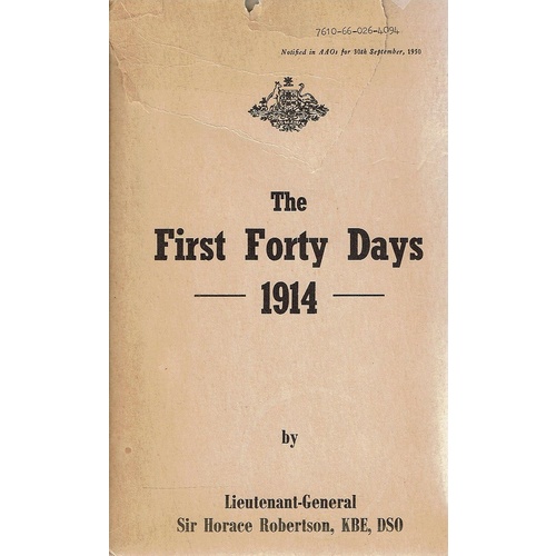 The First Forty Days 1914