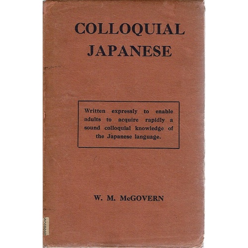 Colloquial Japanese