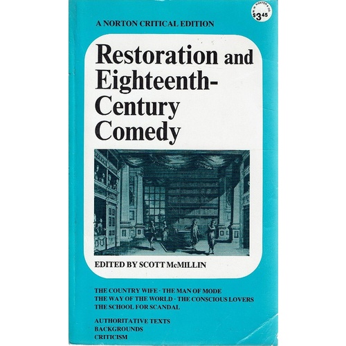 Restoration and Eighteenth Century Comedy
