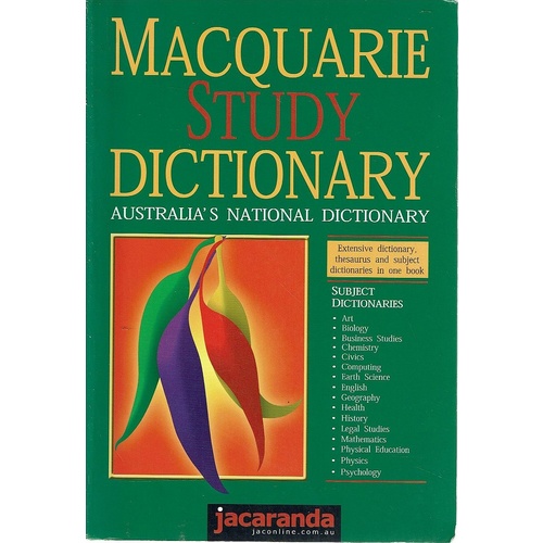 Macquarie Study Dictionary. Australia's National Dictionary
