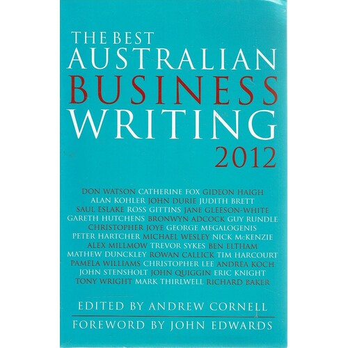 The Best Australian Business Writing 2012