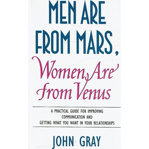 Men Are From Mars, Women Are From Venus
