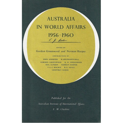 Australia In World Affairs 1956-1960