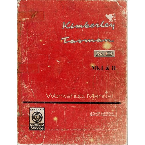 Kimberley Tasman X6 Mk1 And II Workshop Manual