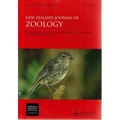 New Zealand Journal Of Zoology. Volume 43. Number 3 