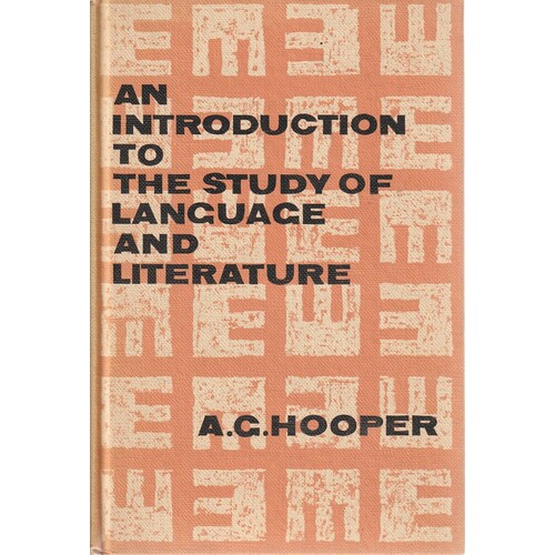 An Introduction To The Study Of Language And Literature
