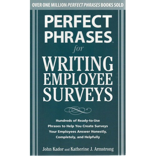 Perfect Phrases For Writing Employee Surveys