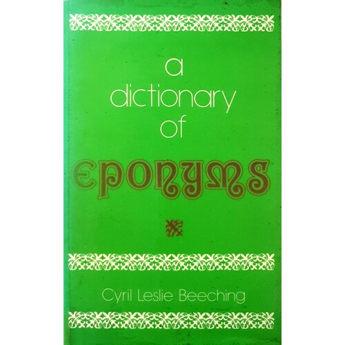A Dictionary Of Eponyms