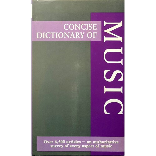 Concise Dictionary Of Music