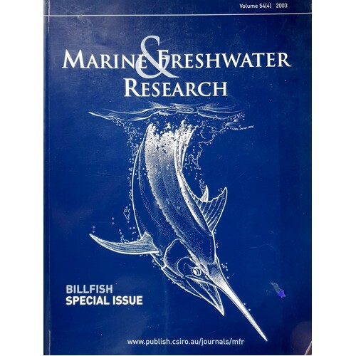 Marine And Freshwater Research. Volume 54 [4] 2003