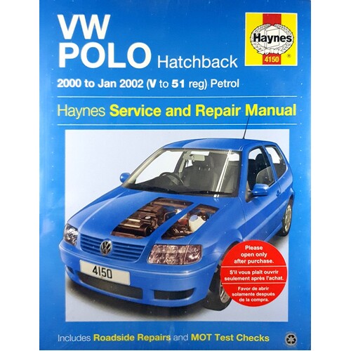 VW Polo Hatchback Petrol (2000 -2002). Service And Repair Manual
