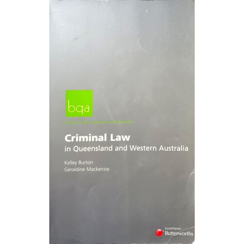 Criminal Law In Queensland And Western Australia