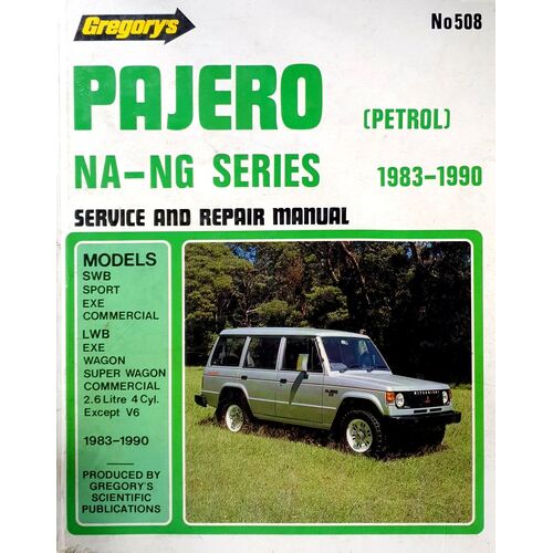 Pajero. NA-NG Series Service Eand Repair Manual 1983-1990