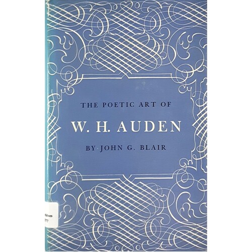 The Poetic Art Of W H Auden