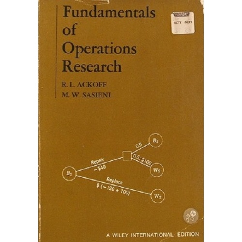 Fundamentals Of Operations Research.