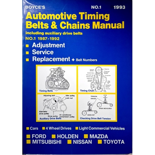 Automotive Timing Belts & Chains Manual. Including Auxukart Drive Belts