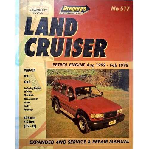 Land Cruiser. Petrol Engine Aug 1992 - Feb 1998