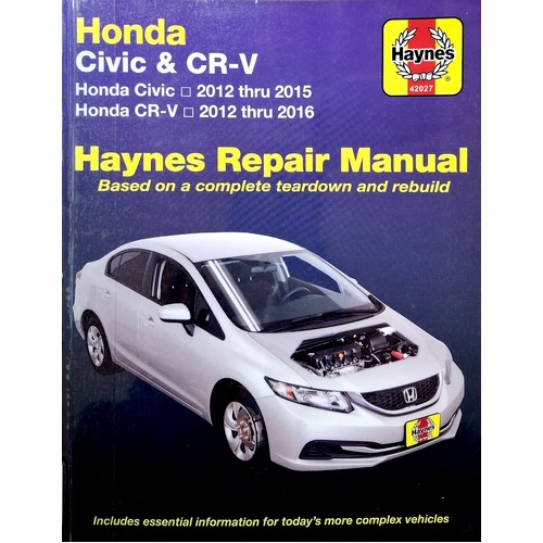 Honda Civic (2012-15) & CR-V (2012-16). Haynes Repair Manual