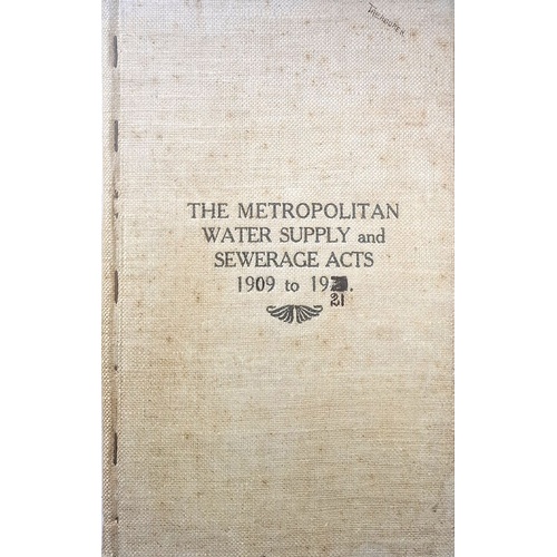 The Metropolitan Water Supply And Sewerage Acts 1901-1921