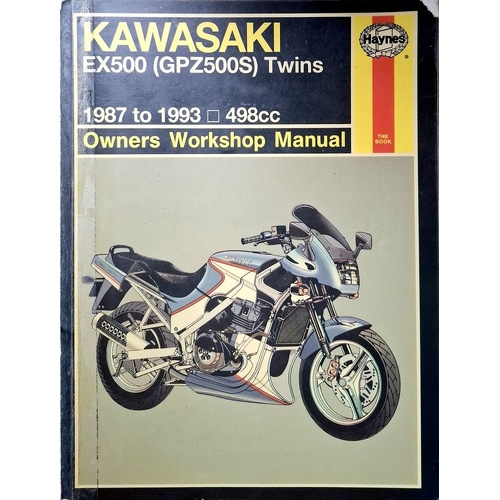 Kawasaki Ex500 (GPZ500S) Twins 1987 To 1993. Owners Workshop Manual