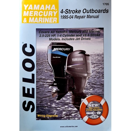 Yamaha, Mercury & Mariner 4 Stroke Outboards 1995 - 2004 Repair Manual