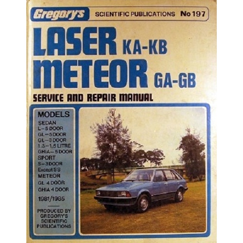 Gregory's Laser KA-KB Meteor GA-GB Service And Repair Manual. No. 197