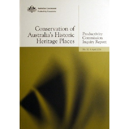 Conservation Of Australia's Historic Heritage Places