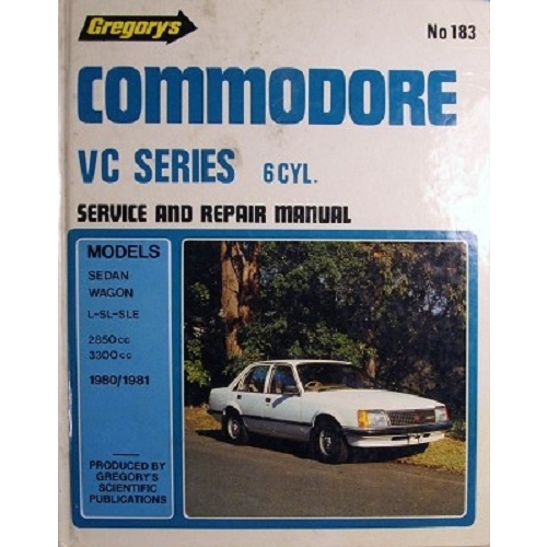 Commodore VC Series. 6 CYL. Service And Repair Manual. No.183