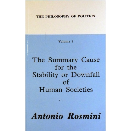 The Philosophy Of Politics. Vol. 1